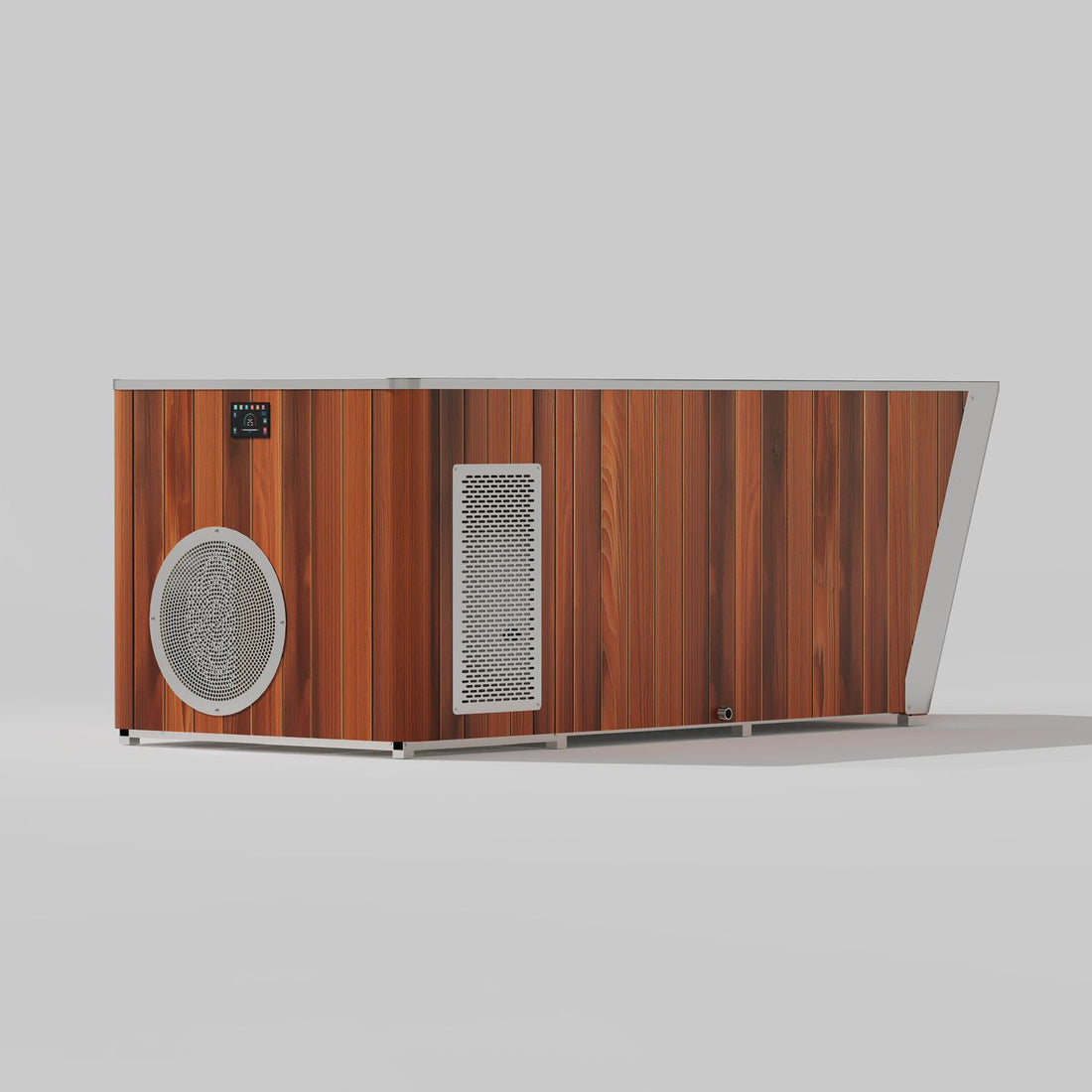Premium wooden ice bath with chiller rental in Dubai