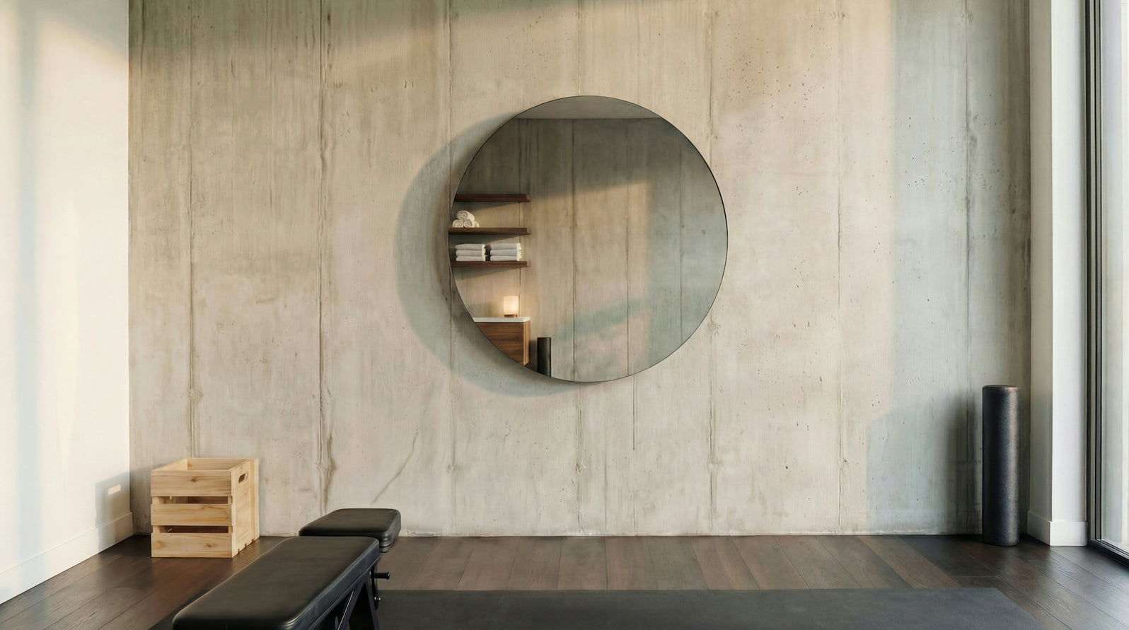 Ciclotte Training Mirror in a styled interior