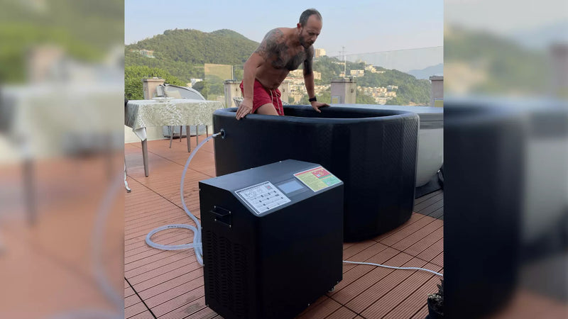 Ice bath chiller machine and inflatable tub | 2899/Month or 6599 for 3 Months (2899 per month)