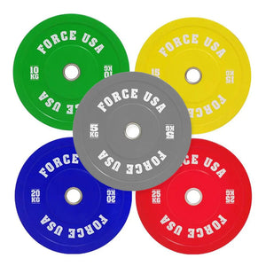 FORCE USA Pro Grade Coloured Bumper Plates