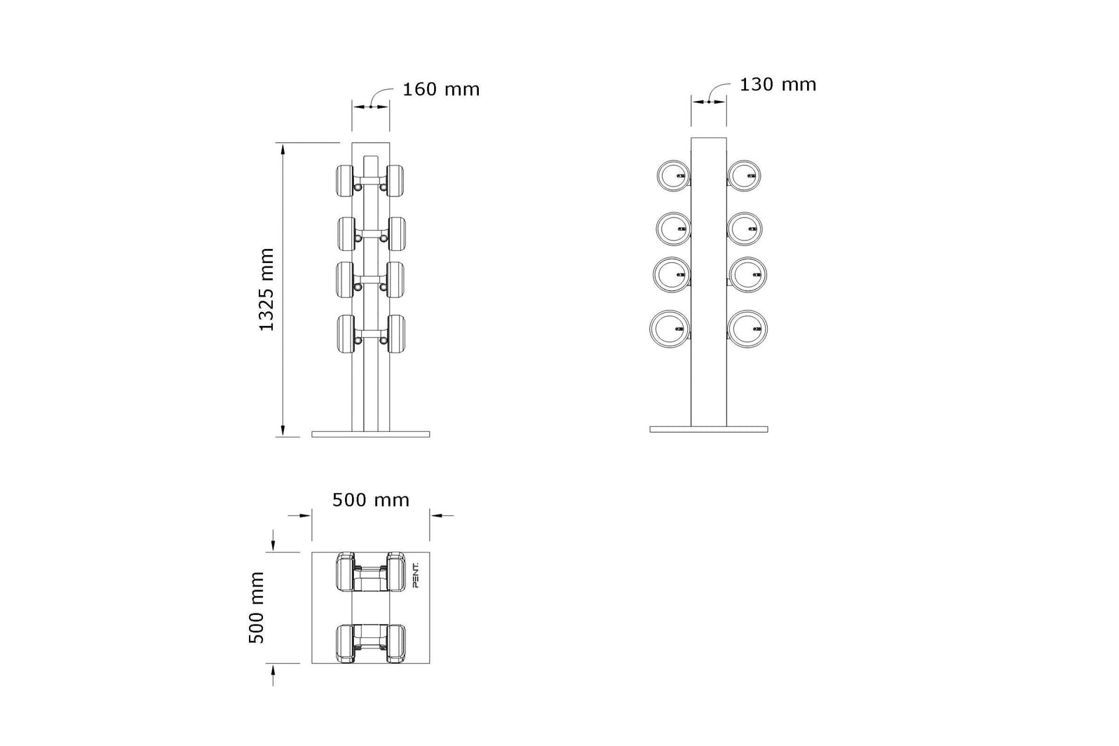 Pent Colmia Power vertical set