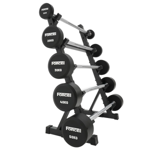 FORCE USA Fixed Straight Barbell Set and Stand