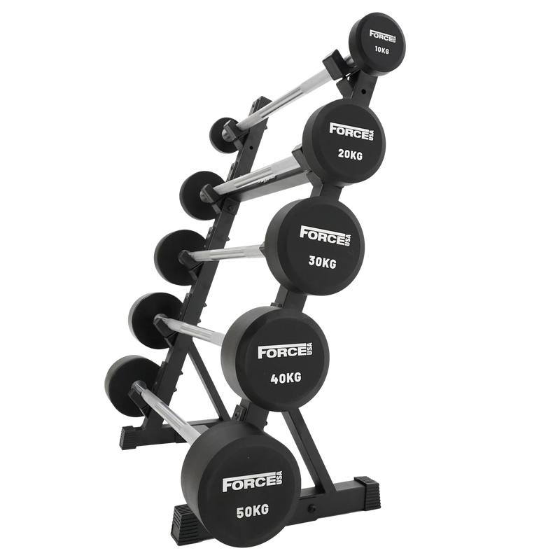 FORCE USA Fixed Straight Barbell Set and Stand