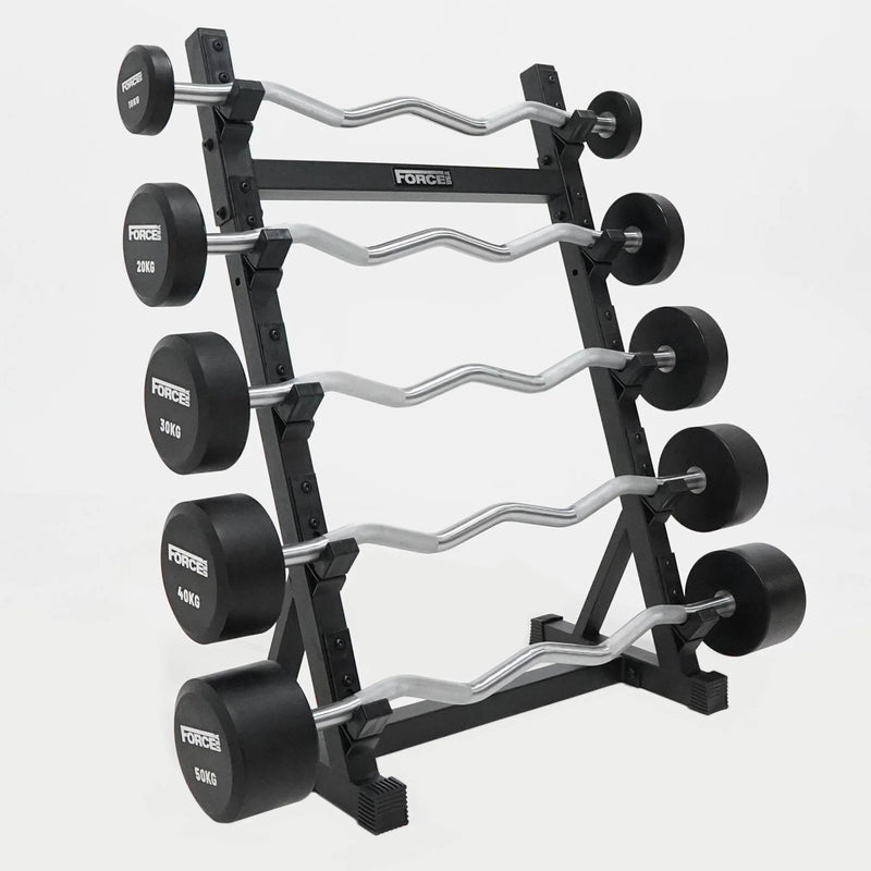 FORCE USA Fixed Curl Barbell Set and Stand