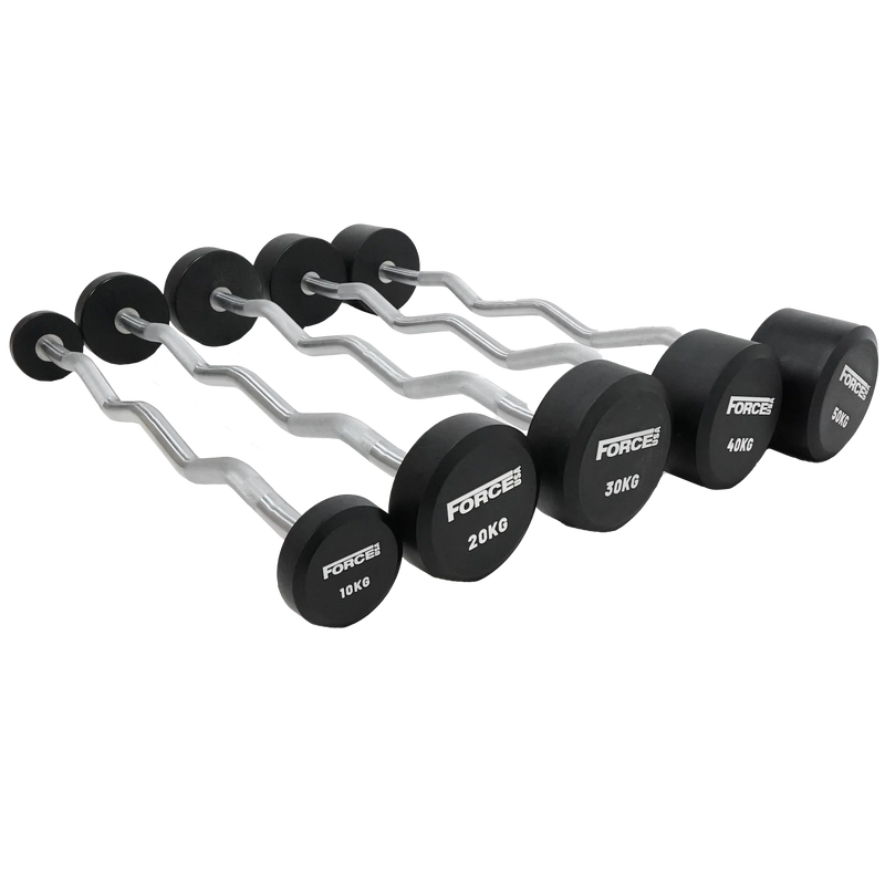 FORCE USA Fixed Curl Barbell Set and Stand