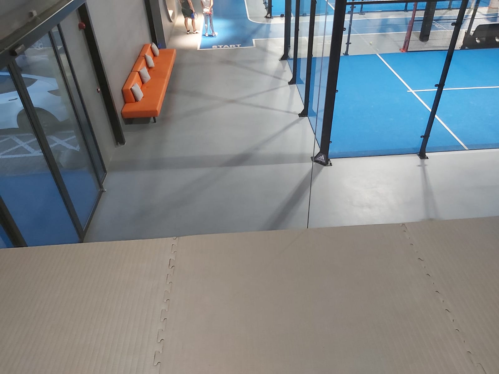 Tatami EVA mats laid as a large training floor