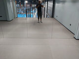 Tatami mats installation in progress