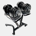 FORCE USA DialTech Elite 32.5kg Adjustable Dumbbell pair with stand