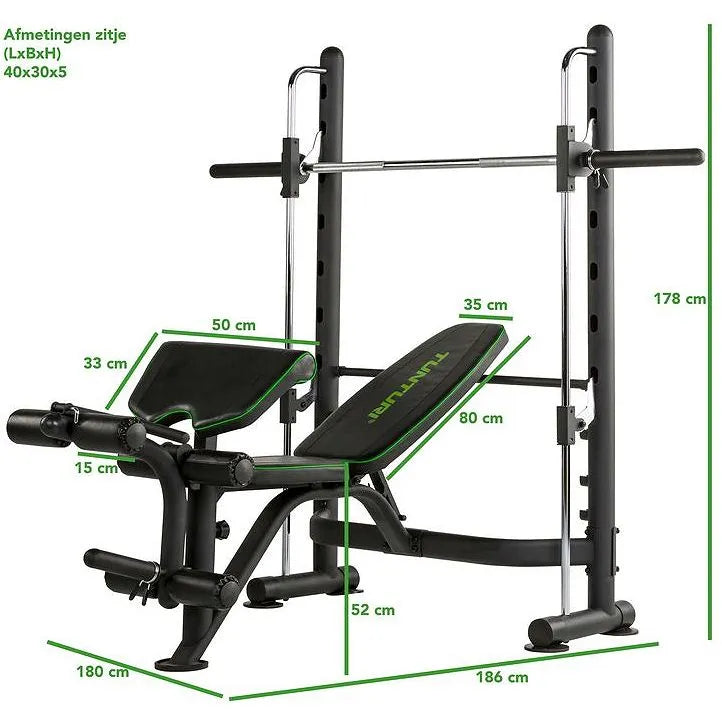 Tunturi Half Smith Machine SM60 with Weight Bench