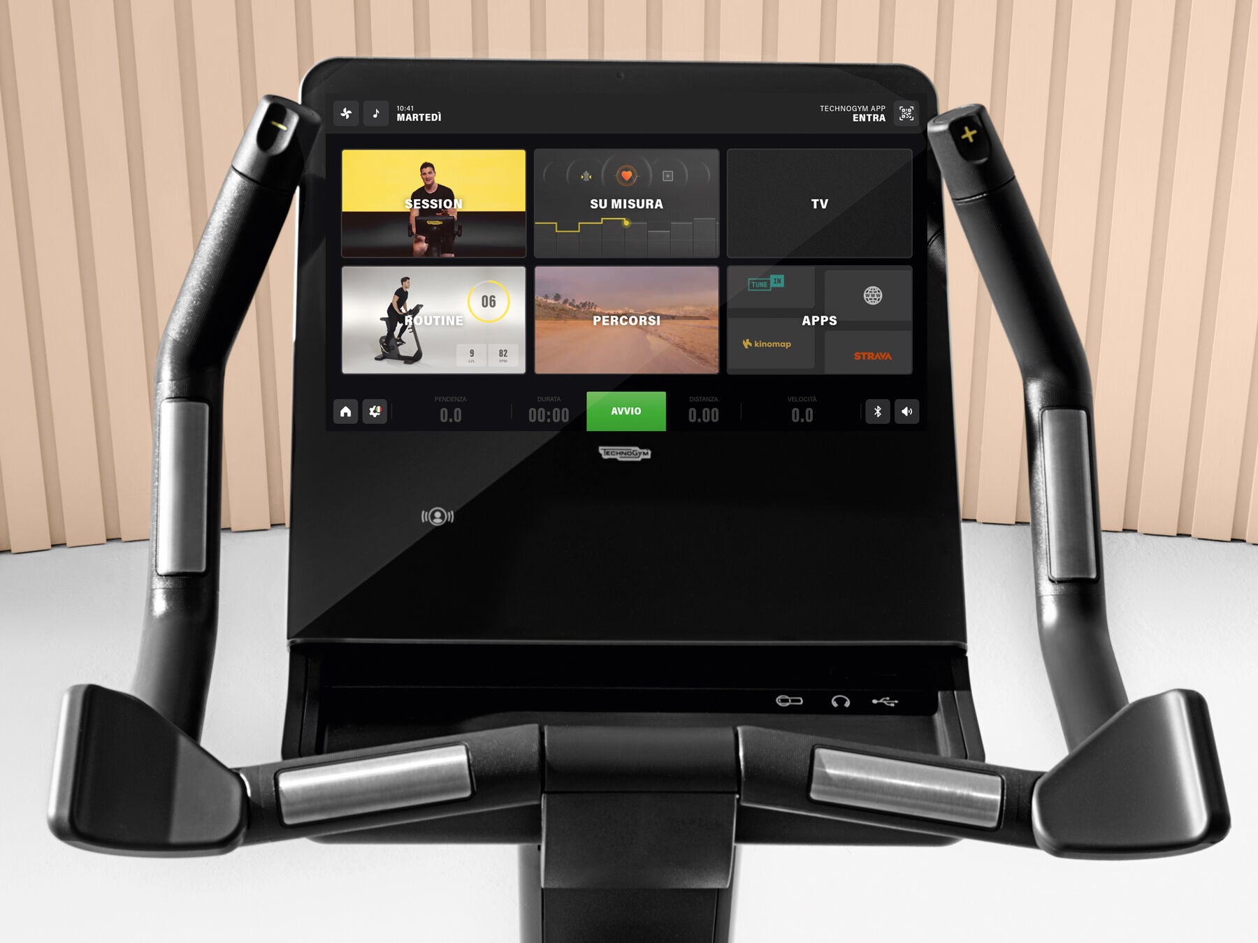 Technogym Artis Bike console