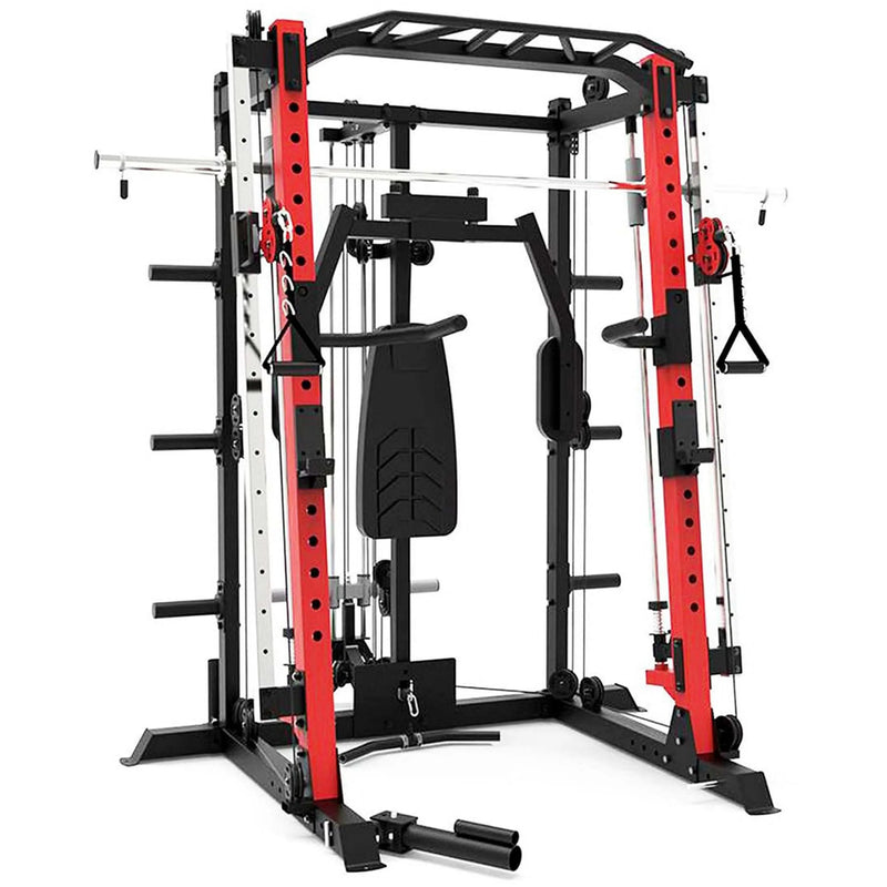 Axox Fitness Smith Trainer Set with Bench and Weights