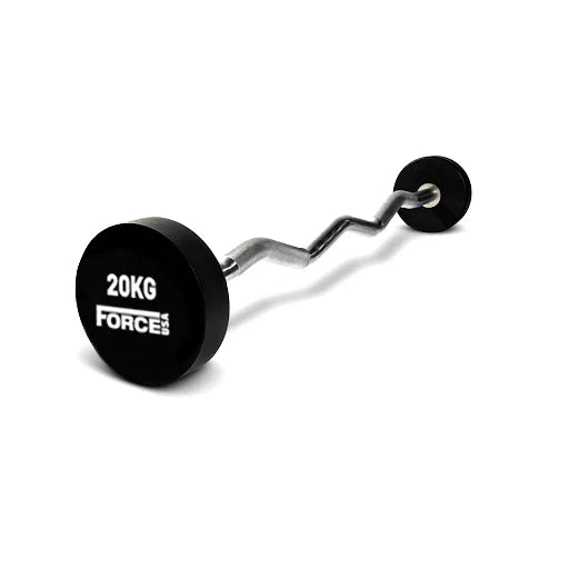 FORCE USA Fixed Curl Barbell Set and Stand