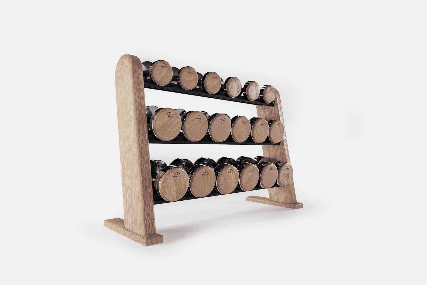 NOHRD dumbbells vintage finish