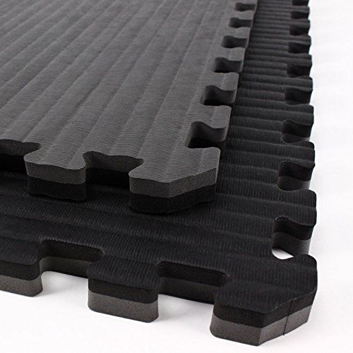 Tatami texture EVA foam mat close up