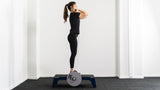 Front squat on the Exxentric kBox flywheel trainer