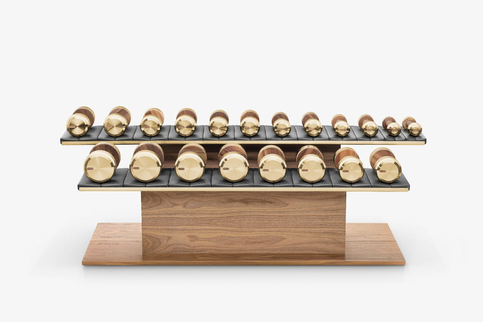 Pent Colmia gold dumbbells detail