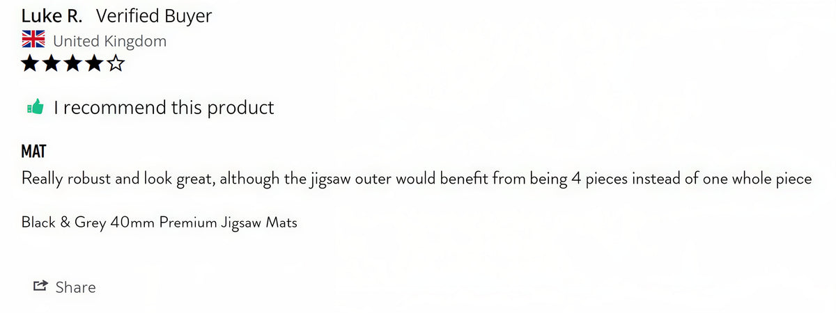 Customer testimonial