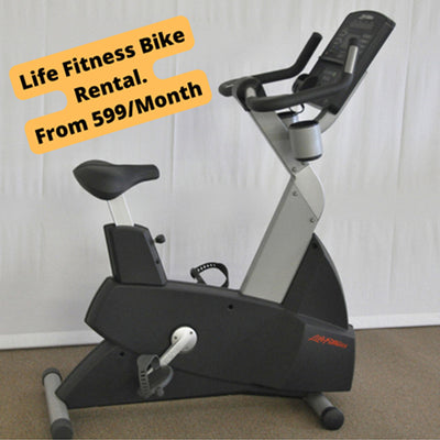 Life Fitness Club Series Upright Bike [RENTAL]