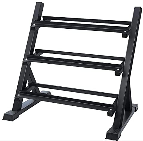 Hex Dumbbell Set with Dumbbell Rack - 2.5 to 20 KG (8 Pairs)