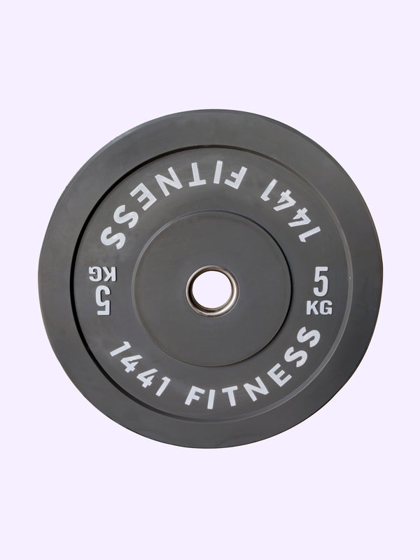1441 Fitness - 100 Kg Olympic Rubber Bumper Plates with Barbell